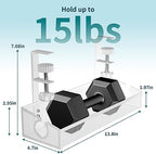 Under Desk Cable Tray White, No Drill Cable Organizer with Clamp for Wire Management, PC Cord Organizer & Workspace Accessories for Office, Home