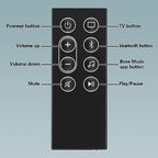 New 843299-1100 Remote Control for Bose Smart Soundbar 300 only, Replacement Remote Control for Bose Smart Soundbar 300 Model 432552 with Battery