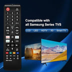 Universal Remote Control for Samsung Smart TV, Replacement for All Samsung TV and LED/LCD/Plasma TV,with Netflix Prime-Video Hulu Buttons