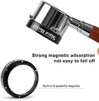 54mm Espresso Dosing Funnel: Coffee Dosing Funnel for Breville - 54mm Portafilter Funnel Magnetic Coffee Dosing Ring Aluminium Metal | Espresso Machine Accessories Bundle Including Espresso WDT Tool