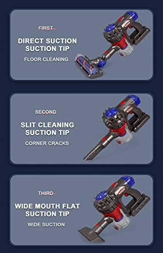 Toy Vacuum for Toddlers 3, Kids Vacuum Cleaner Set That Really Works Working, Baby Play Vacuumm-Cordless Real Suction, Housekeeping Keeping Girl Boys