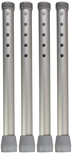 Medline Walker Foot Piece Extension Sets for Enhanced Stability & Mobility - Ideal for Medical Patients, Hospitals, & Nursing Homes - Pack of 4