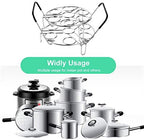 Stackable Egg Steamer Rack, BiaoGan Egg Cooking Rack with Heat Resistant Silicone Handles Compatible with Instant Pot Accessories 6,8 Quart, 14 Eggs Multipurpose Steamer Rack Trivet