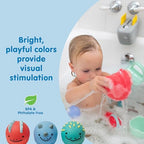 Dr. Brown's CleanUp Float & Hatch Dino Eggs, Multi-Use Interactive Bath and Pool Toy for Toddlers, 6m+, BPA Free