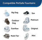 PetSafe Drinkwell Premium Pet Fountain Replacement Carbon Filters,Cat Water Fountain Filters, Contains 50% More Carbon (Pack of 12)