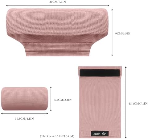 SPRING SEAON Crutches Padding Ice Silk Waffle Pattern Universal Crutch Pads for Armpits and Hand Grips Pads for Crutches Underarm Crutch Cushions Crutch Covers Pillows Crutch Accessories (Pink)