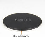 Microscope Accessories Kit Stereo Microscope Base Black Working Board Bottom Working Loading Stage Round Plastic Diameter 60mm 75mm 95mm Microscope Slides (Color : 100mm)