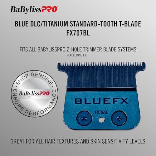 BaBylissPRO Replacement Blades, Standard and Fine-Tooth T-Blades for Outlining Hair Trimmers (FX787, FX799) and LoPROFX Trimmers (FX726, FX729)