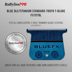 BaBylissPRO Replacement Blades, Standard and Fine-Tooth T-Blades for Outlining Hair Trimmers (FX787, FX799) and LoPROFX Trimmers (FX726, FX729)