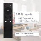 MYHGRC-Replacement Apple Remote for Apple TV/Apple TV 4K/HD/Gen 1 2 3 4th, Compatible with A1294 A1218/MA711 A1378/MC572 A1427/MD199 A1625/MGY52/MLNC2 A1842/MQD22/MP7P2(No Voice Button)