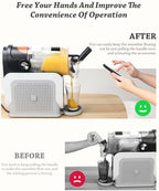 Spout Holder for Ninja Slushie Machine FS301 & FS300 - Keeps The Spout Open - Fits for Ninja Slushi Frozen Drink Machine Accessories - Made Of PETG 3D Printing Material - Easily Frees Your Hands