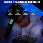 Non-Contact Thermometer for Kids and Adults, Digital Infrared Thermometer for Home use, Color-Coded Screen, 1 Second Result, Accurate & Easy to use (Black)