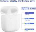 Charging Case Compatible with Airpods 1st & 2nd Generation, Airpods1st & 2nd Wireless Charger Case Replacement with Sync Button and Built-in 450 mAH Battery (No Earbuds Include)