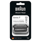 Braun Series 7 Electric Shaver Replacement Head, Easily Attach Your Shaver Head, Compatible with New Generation Series 7 Shavers, 73S, Silver