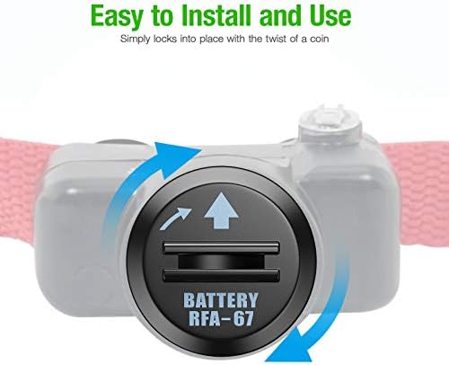 EBL RFA-67 6 Volt Pet Collar Replacement Batteries 10 Pack, Compatible with RFA-67D-11 PetSafe 6V Lithium Battery Specific Dog Receiver Collars