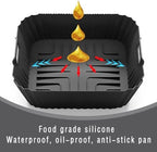 7pcs Air Fryer Accessories for Ninja Air Fryer Pro XL 6-in-1 - AF181 &AF141 6.5 QT Air Fryer, with brushes Clip Spatulas Baking trays Baking Needles Hand Clips,Recipes