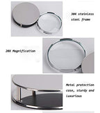 Mini Magnifying Glass 20X Folding Pocket Magnifier with Metal Protective Case Foldable Reading Magnifying Glass Portable Pocket Magnifying Glass for Reading, Inspection, Jewelry, Coins, Hobby, Travel