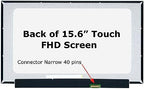 SCREENARAMA New Screen Replacement for NV156FHM-T07 V8.1 40pin Touch FHD 1920x1080 IPS LCD LED Display with Tools and Tape