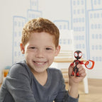 Spidey and His Amazing Friends 3-Pack, 4-Inch Scale Marvel Action Figures, Includes 3 Figures and 3 Accessories, Spider-Man, Ghost-Spider & Miles Morales (Amazon Exclusive)