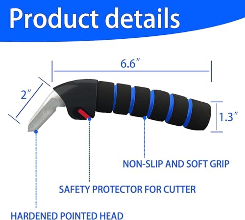 KOUNATSURI Car Door Handle for Elderly Car Handle Assist Support Handle Multifunction Handle for Elderly and Handicapped(Blue)
