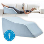 Lounge Doctor Elevating Leg Rest Wedge Pillow, Light Blue, Tall
