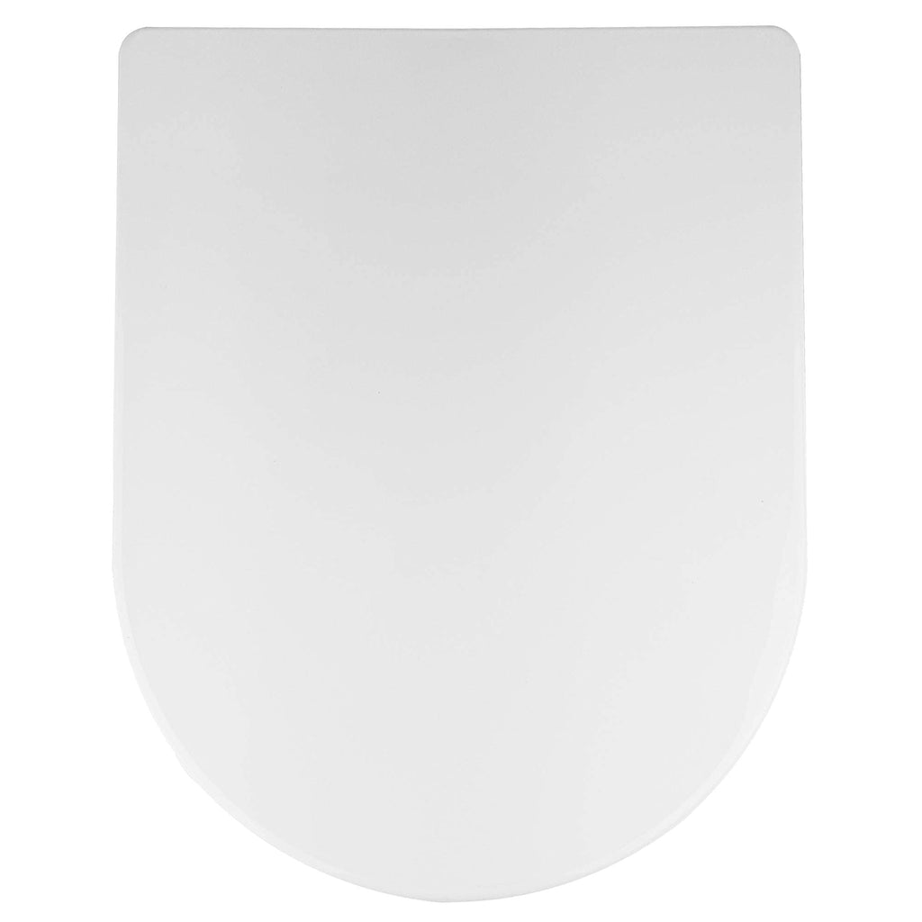 ECOSPA Family Toilet Seat D Shap with Removable Child Seat, Soft Close Quick Release, Easy Top & Bottom Mounting with Adjustable Hinges in White
