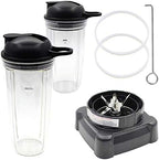Replacement Parts New Blade with Cup and Lid Intended for Nutri Ninja Blender BL610