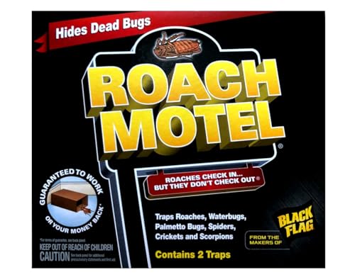 Black Flag Roach Motel Insect Trap(2 Packs 4 Traps)