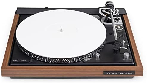 Acrylic Turntable Mat by Break Tradition - Vinyl Record Accessories for LP Record Player - Premium Turntable Slipmat to Reduce Noise Due to Static and Improve Sound Quality (White)