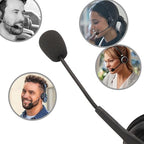 12 Pack Headset Microphone Windscreen Foam Cover Soft Comfortable and High-density Lapel Mic Covers Pop Filter Replacement Windshield for Headset Microphone