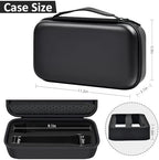 Wireless Microphone Case Compatible with JBL Wireless Two Microphone/for JBL Partybox, Handheld Dual Mic Travel Storage Bag for Receiver, Batteries and Other Accessories - Black (Box Only)