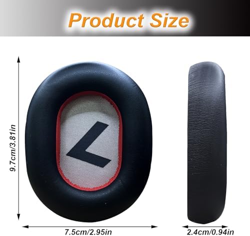 Voyager 8200 Ear Pads Replacement EarPads Ear Cushion Compatible with Plantronics Voyager 8200 UC/Plantronics Backbeat Pro2 Headphone High Density Memory Foam