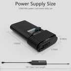 Replacement for Dell 130W Laptop Charger USB C Power Adapter for Dell XPS 15 2in1 9575,Precision 5530 2in1 5550 5750 3550 3551 Latitude 7410 7310 7210 9410 9510 9575 5420 5520 5510 Power Supply Cord