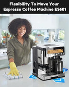 Sliding Pad for Ninja Espresso Coffee Machine ES601 - Smooth Glide with Anti-Slip Base - Perfect Accessories Fit for Ninja Luxe Cafe Machine ES601 - Includes Hanging Strap