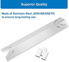 Uniflasy Grill Replacement Parts for Cuisinart GAS2456AS,GAS2556AS,GAS1456ASO,GAS1456BSO,GAS9456AS/ASO,GAS9556AS/ASO,GAS2420AS,Stainless Steel Burner Tube Heat Plate Tent Shield Plate Burner Cover