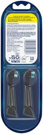 Oral-B iO Series Ultimate Clean Electric Toothbrush Replacement Brush Heads for an Oral-B Electric Toothbrush, 2 count, Black