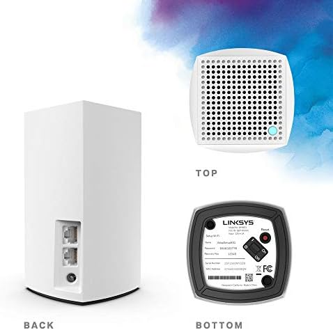 Linksys VLP01 Velop Dual Band AC1200 Mesh WiFi System | 1 Pack Router Replacement