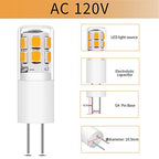 I-SHUNFA G4 LED Bulb AC 120V Warm White 10 Pack