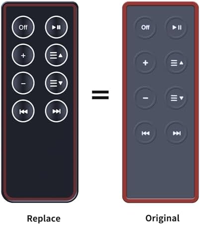Replacement Remote Control fit for Bose SoundDock Series II 2,III 3,&Portable Music System, for Bose Portable Digital Music Sound Speaker System N123, 310100-0100