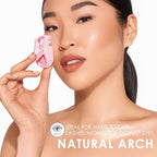 JAPONESQUE Travel Eyelash Curler, Pink - Plastic Eyelash Curlers for Travel Makeup, Go Curl Lash Curler with Bonus Replacement Lash Pad - 1 Pack
