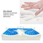 Anti Bedsore Cushion, Breathe Freely Fiber Material Bedsore Cushions for Butt, T Shaped Opening Triangular Slope Design Anti Decubitus Cushion for Elderly, Bedridden, Disabled