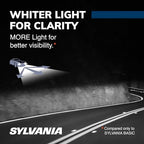 SYLVANIA - H11 SilverStar - High Performance Halogen Headlight Bulb, High Beam, Low Beam and Fog Replacement Bulb, Brighter Downroad with Whiter Light (Contains 2 Bulbs)