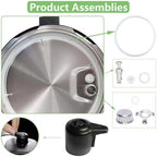 11 PCS Instant Pot Accessories for Duo 5, 6 Qt and Duo Plus 6 Qt, InstantPot Replacement Parts Include Sealing Ring, Steam Release Valve, Anti-Block Shield, Valve Sealing Ring, Float Valve and Gasket