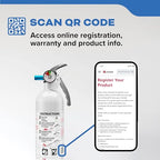Kidde Mariner 5 Marine Fire Extinguisher for Boats, 5-B:C, 3.2 Lbs., Coast Guard Approved, Strap Bracket (Included), White
