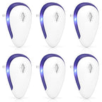 KONIGEVA Pest Repellent Ultrasonic Plug in, Electronic Pest Repeller 6 Packs , Pest Control Plug in, Bug Repellent Indoor for Mosquito Mice Roach Spider Insects White
