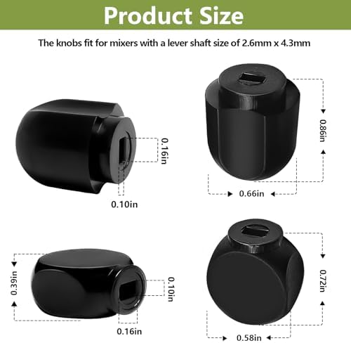 Speed Control Knob Replacement Part for KitchenAid Stand Mixer - for Lock Lever Knobs Attachment Plastic Kitchenaid Mixers Accessories, Fits for kitchen 4.5QT, 5QT, 6QT, K45, K45SS, KSM75（2 PACK)