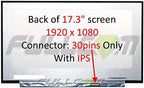 New LCD Replacement Screen 17.3 Inch NV173FHM-N46 FHD 1920x1080 IPS 30 Pin Matte Compatible with NV173FHM-N47/NV173FHM-N49 for Laptop/Display/Screen/LCD Application
