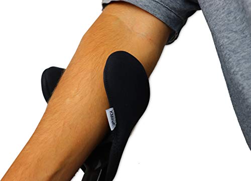 KMINA - Forearm Crutch Pads (x2 Units, Open Cuff), Crutch Covers Pads, Replacement Pads for Crutches for Adults, Elbow Crutches Pads, Crutches Accessories, Soft Padding Crutches - Made in Europe