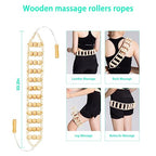 AICNLY 5 Pcs Wood Therapy Massage Tools for Body Shaping, Lymphatic Drainage Massager, Maderoterapia kit, Wooden Massage Roller, Anti-Cellulite Massager, Body Sculpting Tools Set
