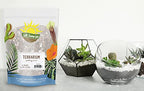 Terrarium Potting Soil Mix (8 Quarts), w/Blended Filtering Charcoal Custom Made for Terrariums